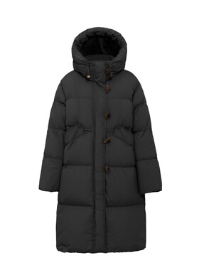 2025年冬季新款时尚百搭休闲连帽百搭加厚宽松保暖女士长款羽绒服