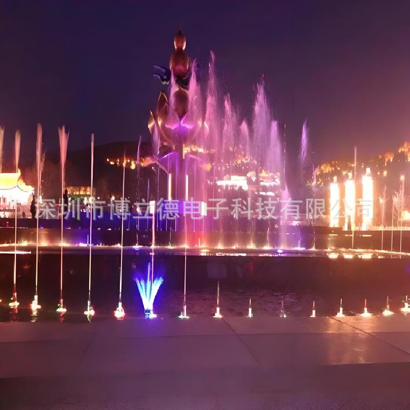 音乐旱地喷泉制作户外广场景观工程大型音乐灯光秀喷泉设备厂家