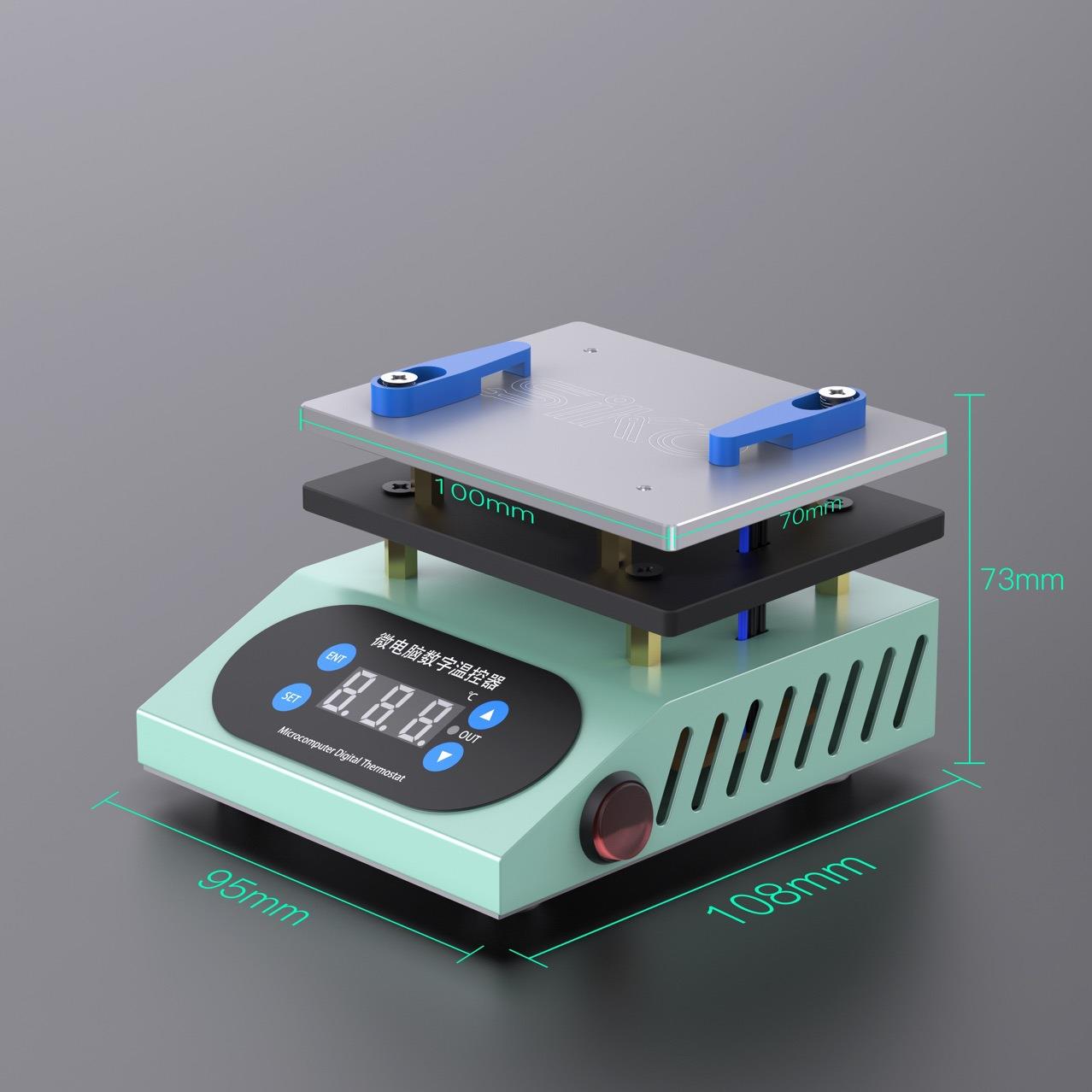 SK-H2迷你通用预热加热平台手机主板分层贴合CPU除胶通用加热台