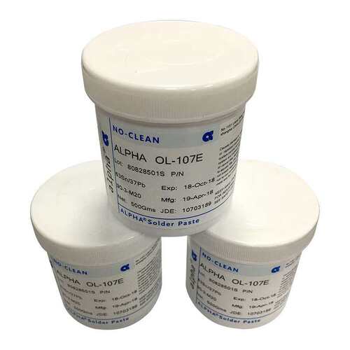 现货 确信爱法ALPHA阿尔法有铅OL-107E焊浆63/37助焊锡膏 500g