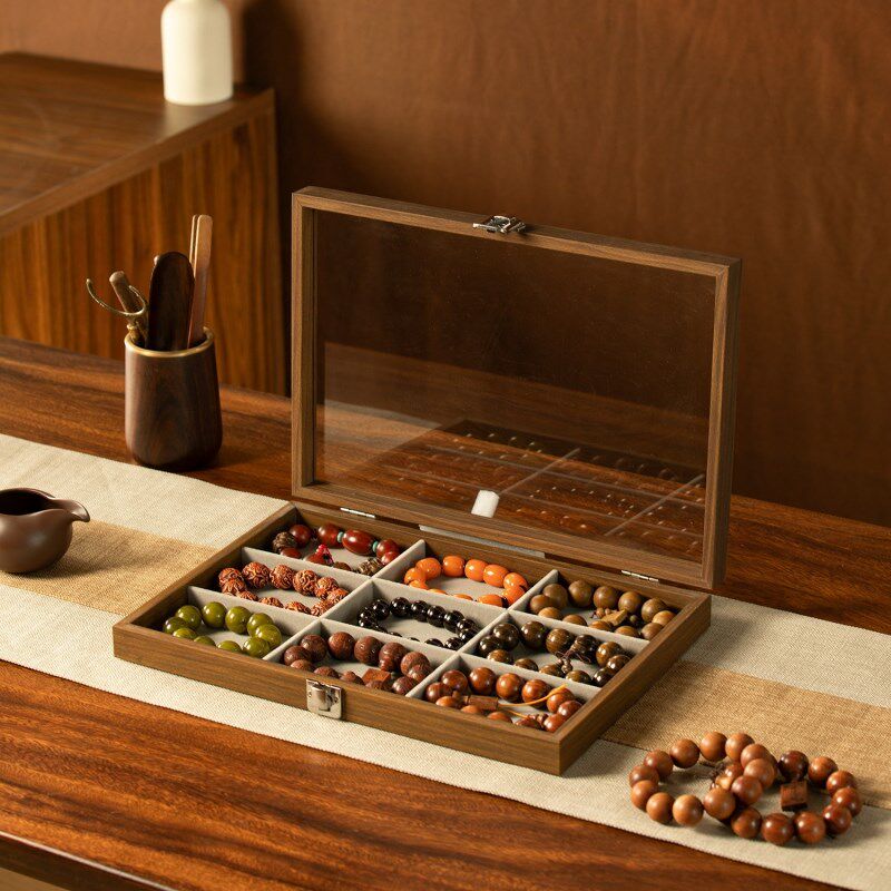 便携带盖防尘首饰盒手镯收纳盒放手串手链盒玉镯珠宝盒子饰品盒子