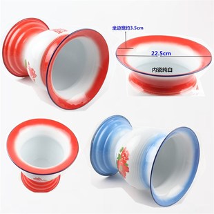 防滑老式搪瓷成人高脚痰盂老人孕妇痰盂儿童便盆坐便器子孙桶包邮