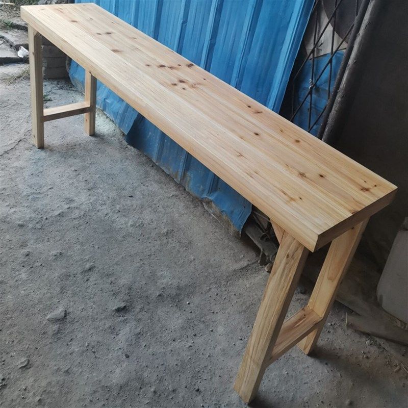 靠窗现代吧台桌实木书桌家用靠墙长条桌窄高脚阳台桌餐桌酒吧M032