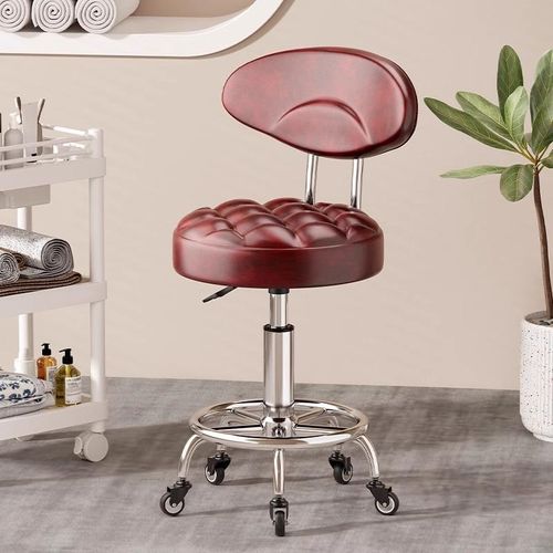 美容凳子滑轮升降美容院专用大工凳美甲化妆师牙科椅子理发店圆凳