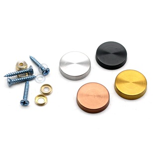304不锈钢拉丝黑钛金钛黑玫瑰金镜钉装饰广告牌固定钉 螺丝装饰盖