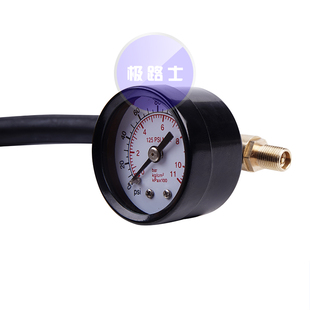 极路士充气泵充气延长管  机械胎压计汽车轮胎胎压表自行车测压表