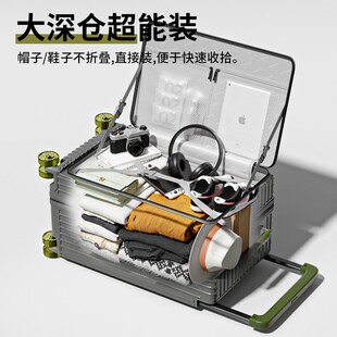侧开盖行李箱可扩展拉杆箱男拉链款24寸侧开口旅行箱20寸登机箱女