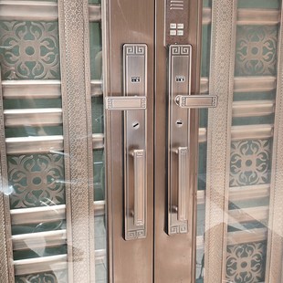 进户门加长版不锈钢拉手别墅大门双开门把手乡下家用红古仿铜门锁