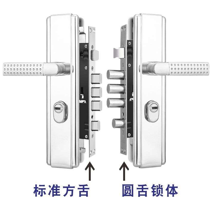 防盗门锁套装家用通用型锁具入户门农村大铁门把手锁室内锁体锁芯图片