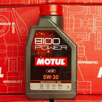 摩特MOTUL 8100 POWER 5W-30 1升 SP认证 法国进口酯类全合成机油