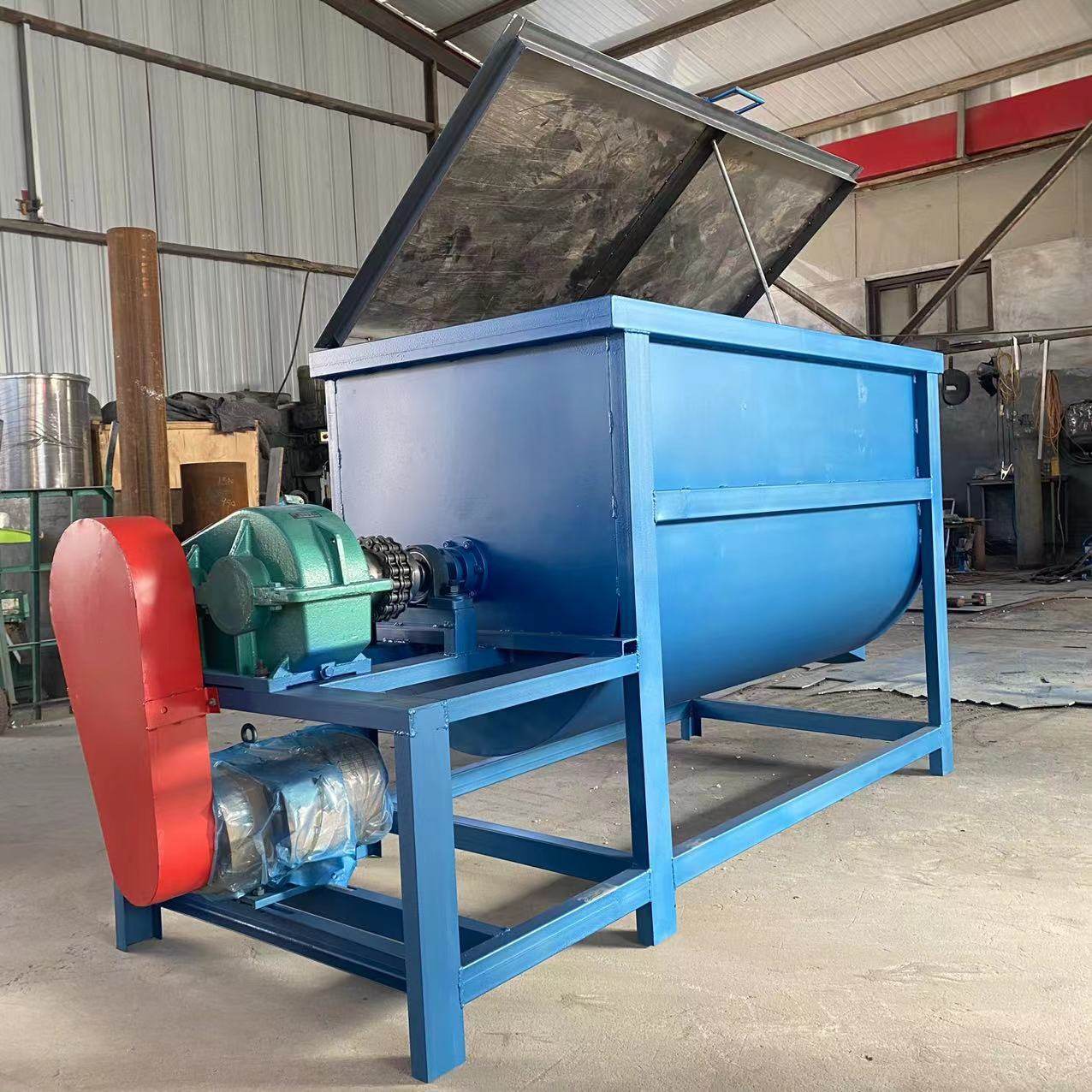 混合饲料搅拌机 大型卧式拌料设备 200kg卧式搅拌机,五金/工具,拌料机,淘宝优惠券,粉丝福利购,淘宝优惠卷