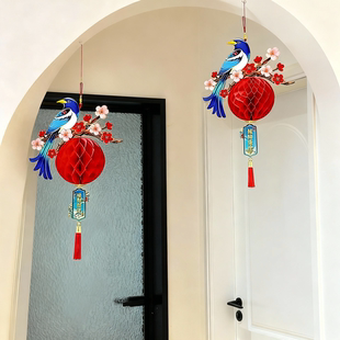 新年装饰品氛围布置灯笼挂饰马年挂件2026年新款卧室客厅贺年挂饰