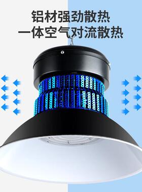 亚明E灯D工矿灯大功率L厂仓库车间球BZT场吊灯照明黑色超房亮天棚