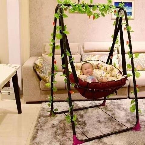 摇4079篮椅荡秋吊婴儿摇椅摇千蓝篮床室内成人秋千阳台懒人吊椅吊