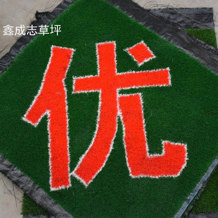 图案定制仿草坪幼户外地毯卡通园儿图案草坪室内假草坪人造绿色真