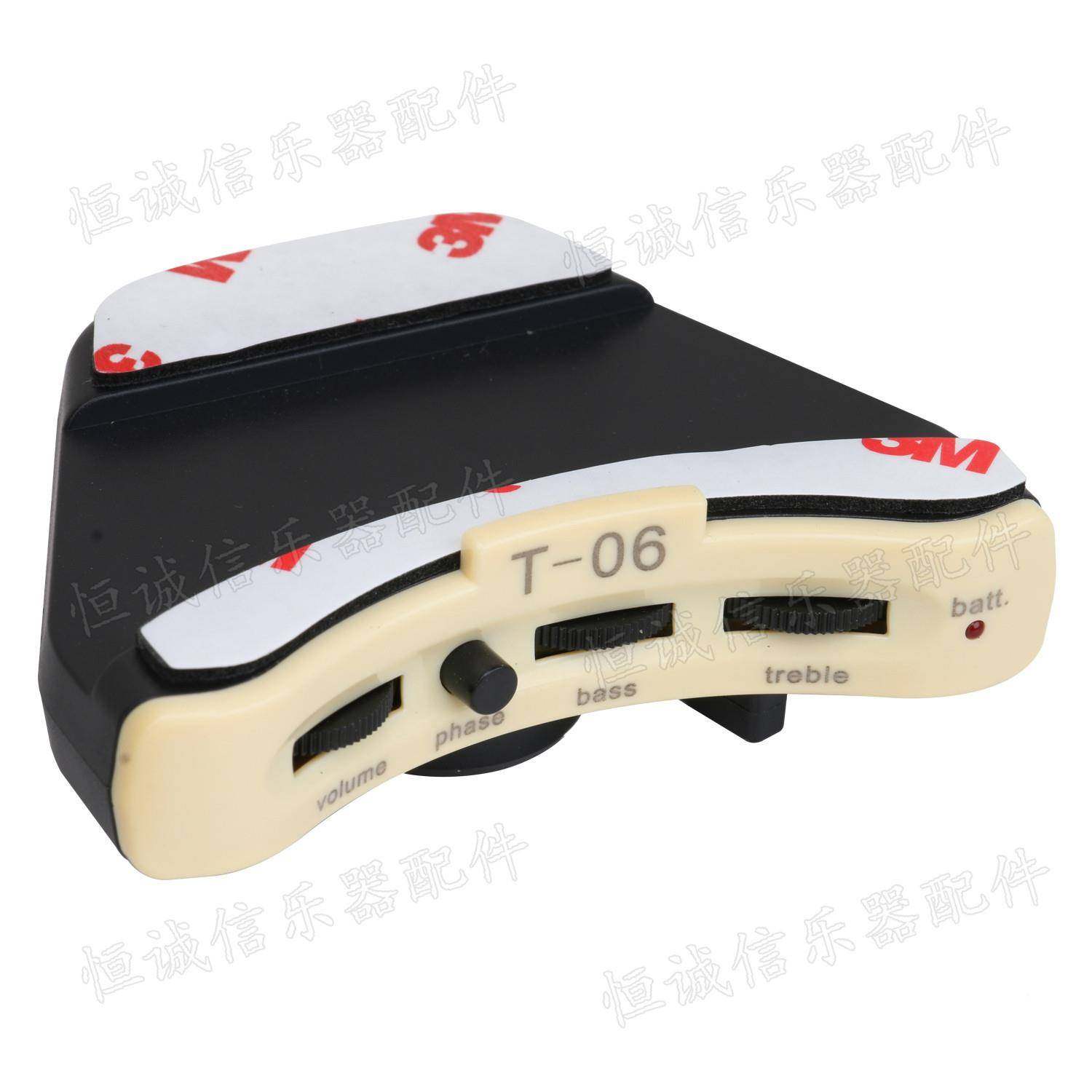 木吉他孔拾18921音器古谣吉他免开孔典拾音音器EQ木吉他隐形民拾