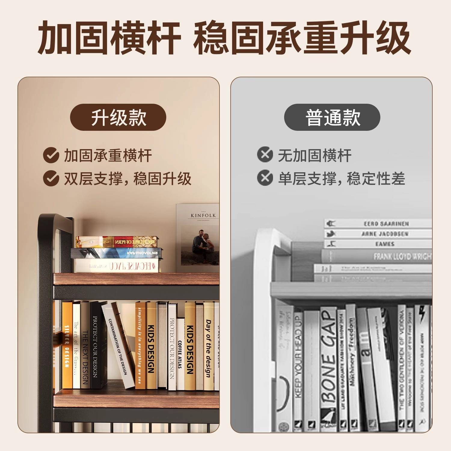 新款232电洞艺收纳桌面脑桌置物架桌多层铁书架学生书洞桌办公桌