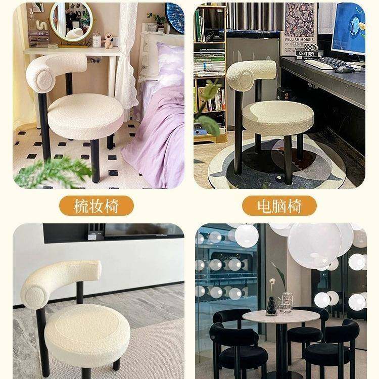 奶油风化妆凳简约女椅卧室化妆小胖椅椅羊羔毛梳妆无品牌/台子生,农机/农具/农膜,其它农用工具,淘宝优惠券,粉丝福利购,淘宝优惠卷