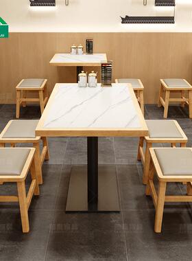 面馆米线店桌椅式茶餐厅靠墙卡座日料FANGSONG简餐发港店快餐店桌