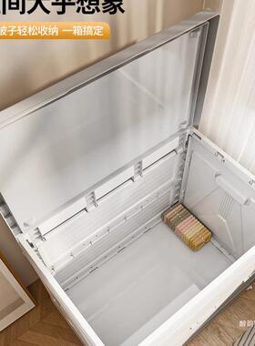 衣服物理收纳箱带TYG滑轮被子衣容玩具大量储物箱子折叠带盖整箱