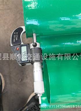 镀喷塑波绿色蓝色形护栏板白锌色立TUF柱防阻块114140柱帽