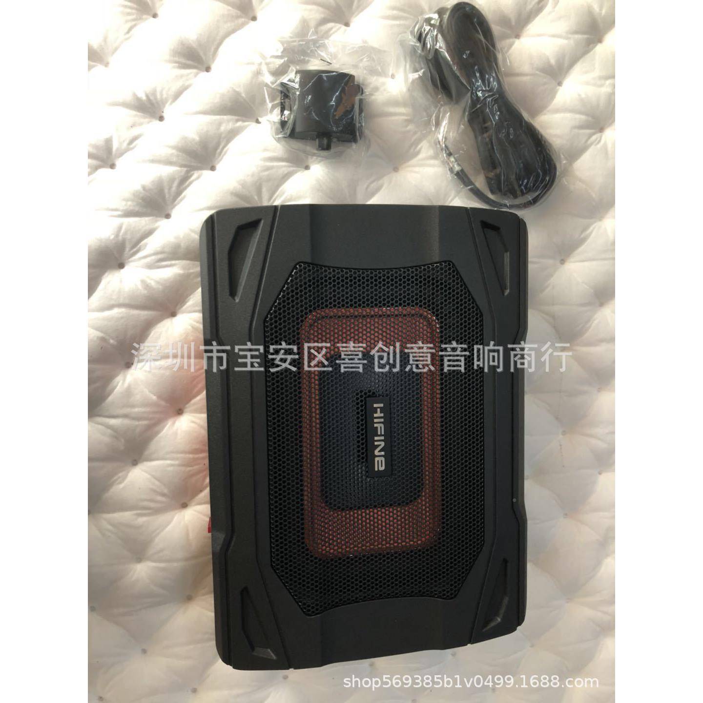 车载JNV超薄低音炮HFi汽车有源8音响喇叭寸重低音i音箱2改装带1V