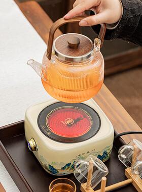 202新里江山款电陶千炉围炉煮茶壶烧水煮茶NDH加厚5耐高温玻璃提