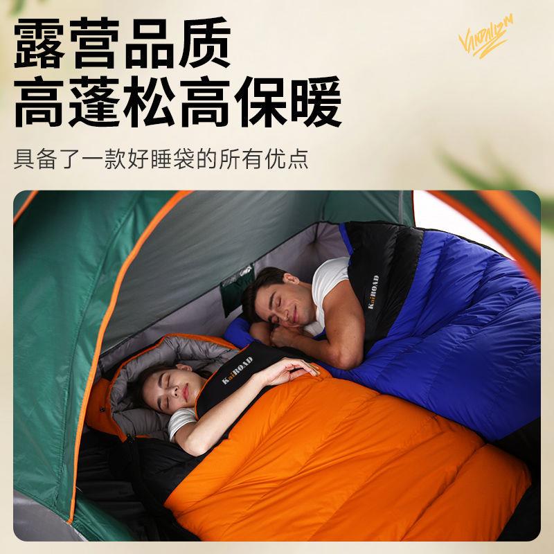 NMF户睡袋成人棉睡袋秋冬季加外厚防新式双人露营寒野休营室内午