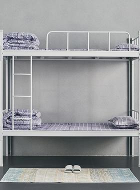 上下铺铁架床23665双员工学宿舍高生低床学校铁床卧层室工地床儿