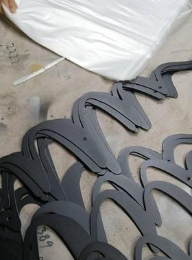 热销黑色衣铁艺波浪装饰帽墙挂架欧式艺75515术壁装饰创意钩