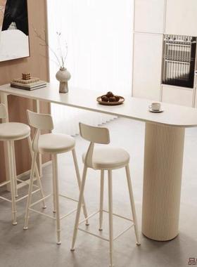 奢岩板吧台桌墙家用客轻厅厨房ZAS边隔断吧阳台靠垭口小户型高台