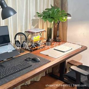 节实木电电脑桌家用学习桌JMC升降可升降电竞桌智能桌调书动桌电