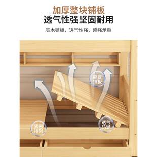 国标全木下铺实木床子母组合成25806人儿童两层高床低床上下床上