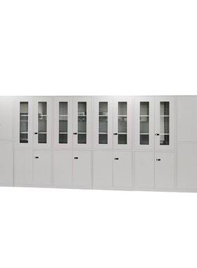 各类密锁文件柜上玻璃码锁案下铁档案柜钢制办公资ZEH料档柜带铁