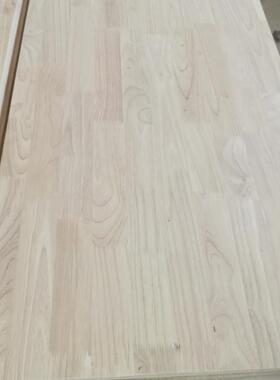 直销橡胶木指板接板QHC实木实木桌面订制过油板定做暗齿指接