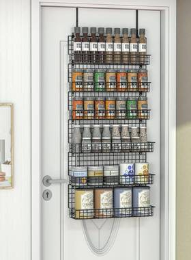 纳多层现代铁艺多能调味料纳收架现代简约上墙HOI壁挂厨房佐料收