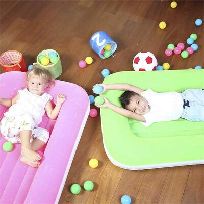 充垫8458气P的VC植绒绒儿童充气床易清洗可折叠宝宝午休床厚植床