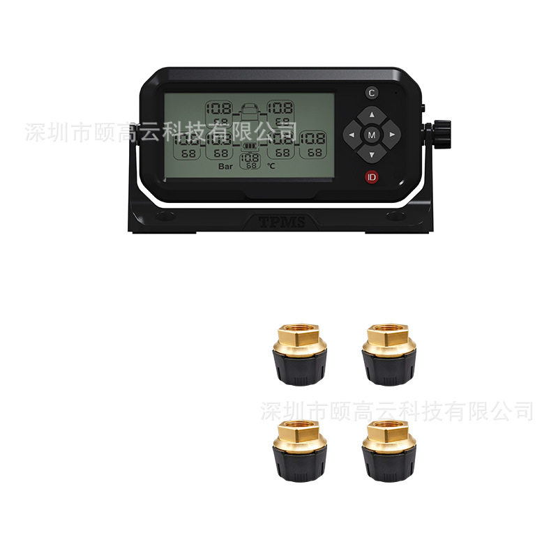 4轮 工程车/卡车 外置式OTR胎压监测系统TPMS