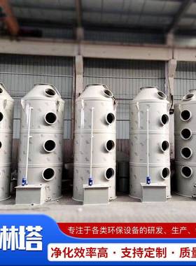 现货喷淋废ZCE气理设处备不锈钢pp喷淋工塔业塔环保设备废气喷淋
