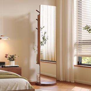 实穿衣镜FRA全身落地镜家用卧室可旋转子镜挂衣架化妆柜纳一木体