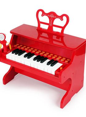 宝丽1701儿童小教钢琴玩具宝益智BUE电子琴-3宝6岁早乐器初学者