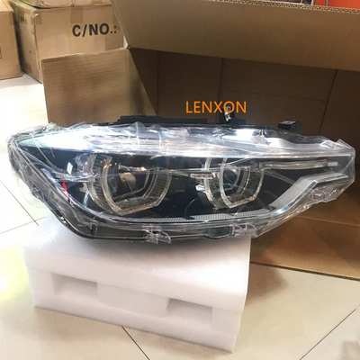 适用宝马3系F30 F35低升高全LED大灯直接对插老改新勺子大灯