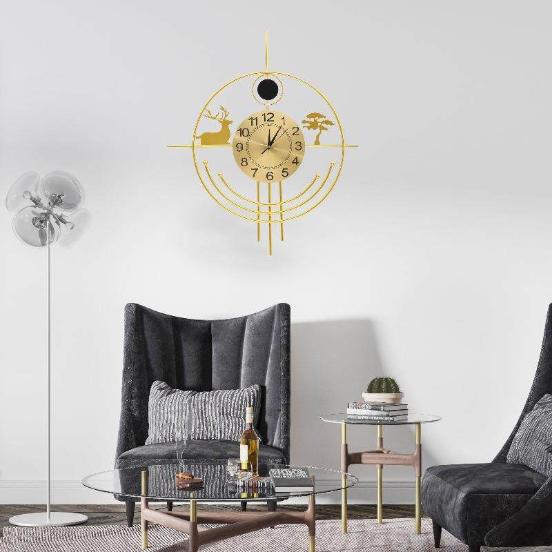 创钟表挂钟客壁灯背光钟现代S195简约大气家用轻奢挂厅墙意时壁挂,家居饰品,挂钟,淘宝优惠券,粉丝福利购,淘宝优惠卷