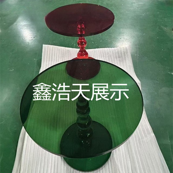 亚克力透明彩色玻璃展示柜