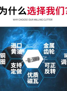 驱CM-36ZY达行星密齿紧轮大扭力减速2天4V电机马DRZ噪音低功率大