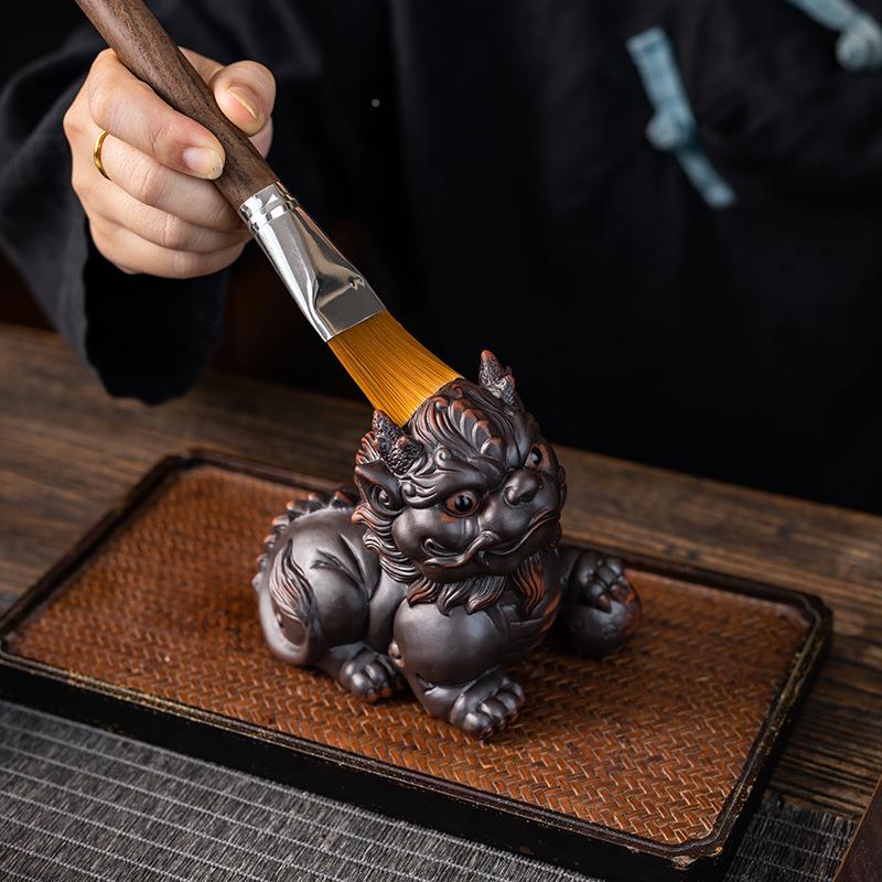 紫陶貔茶貅茶精品可养家装饰茶道创意HCS摆件玩茶桌茶盘茶居具宠