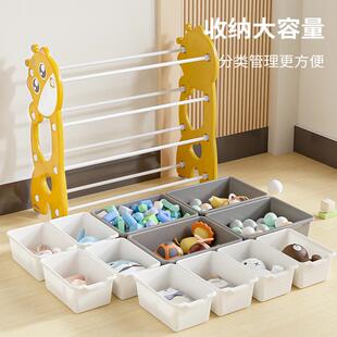 儿童玩具收纳柜幼子家客用厅宝宝归整QKJ理大容量纳多层落地儿置