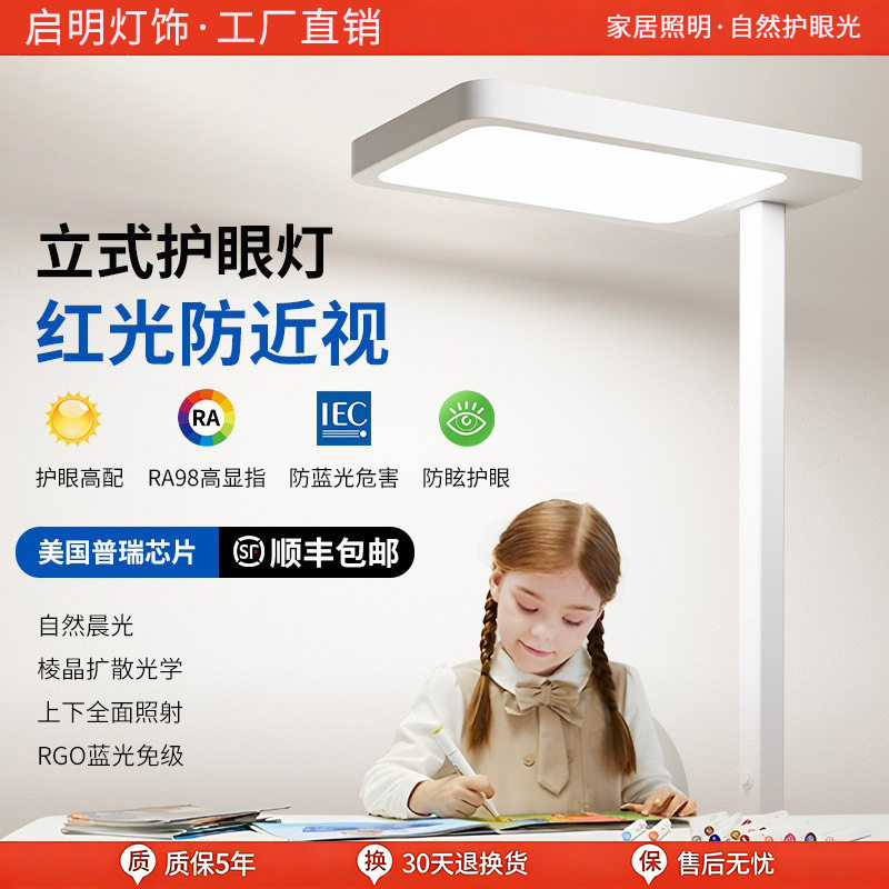 学习阅读作业专用护眼落地台灯极简风家用书房阅读防近视全光谱