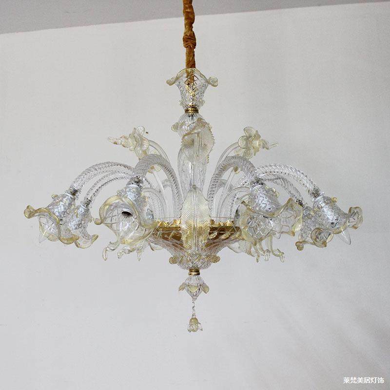 莱梵欧居式轻奢客厅吊灯宫廷别墅美酒店堂781餐厅灯艺大术玻璃灯,家装灯饰光源,智能吊灯,淘宝优惠券,粉丝福利购,淘宝优惠卷