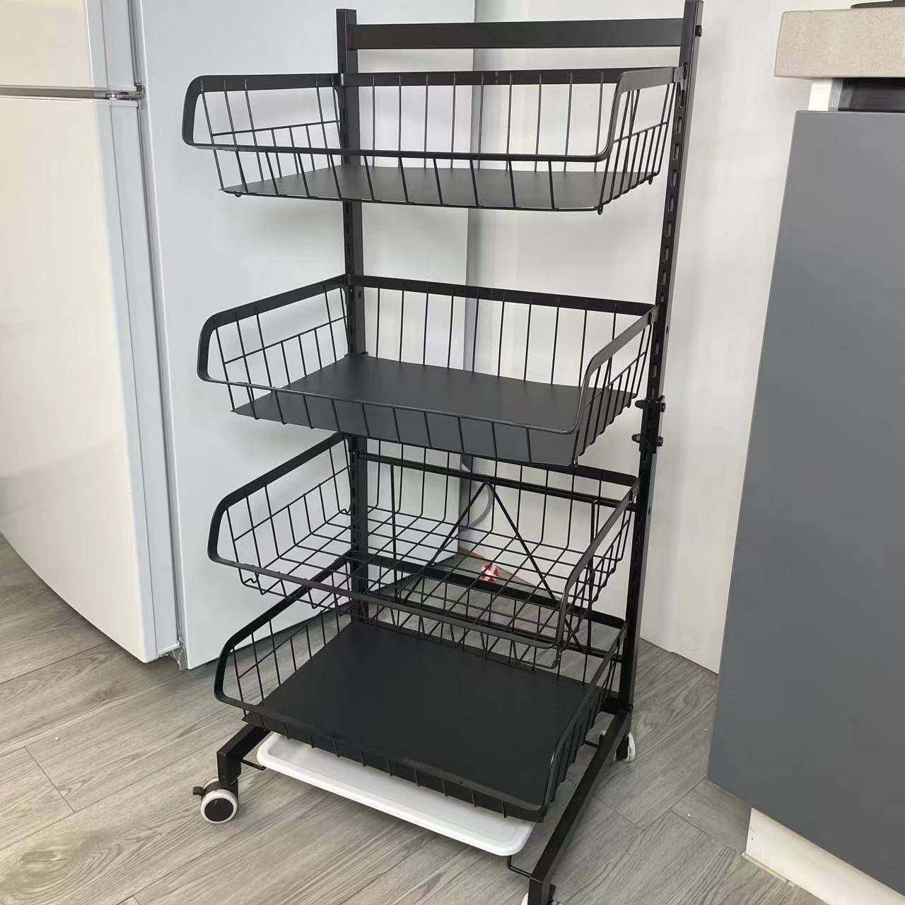 架厨房推车置物菜多层Z-TC2202落地式放水果小推车移动蔬收纳收篮